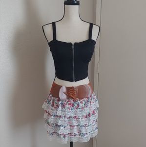 Tiered floral skirt NWT